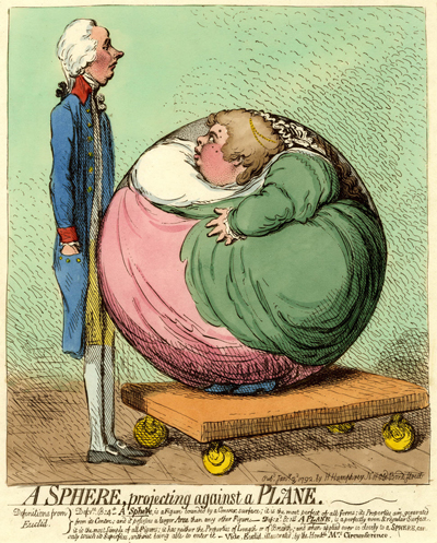 A Sphere Projecting against a Plane, &copy; Trustees of the British Museum