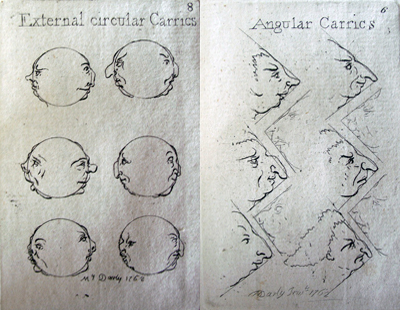 Two Figures  from A Book of Caricaturas, &copy; Princeton University